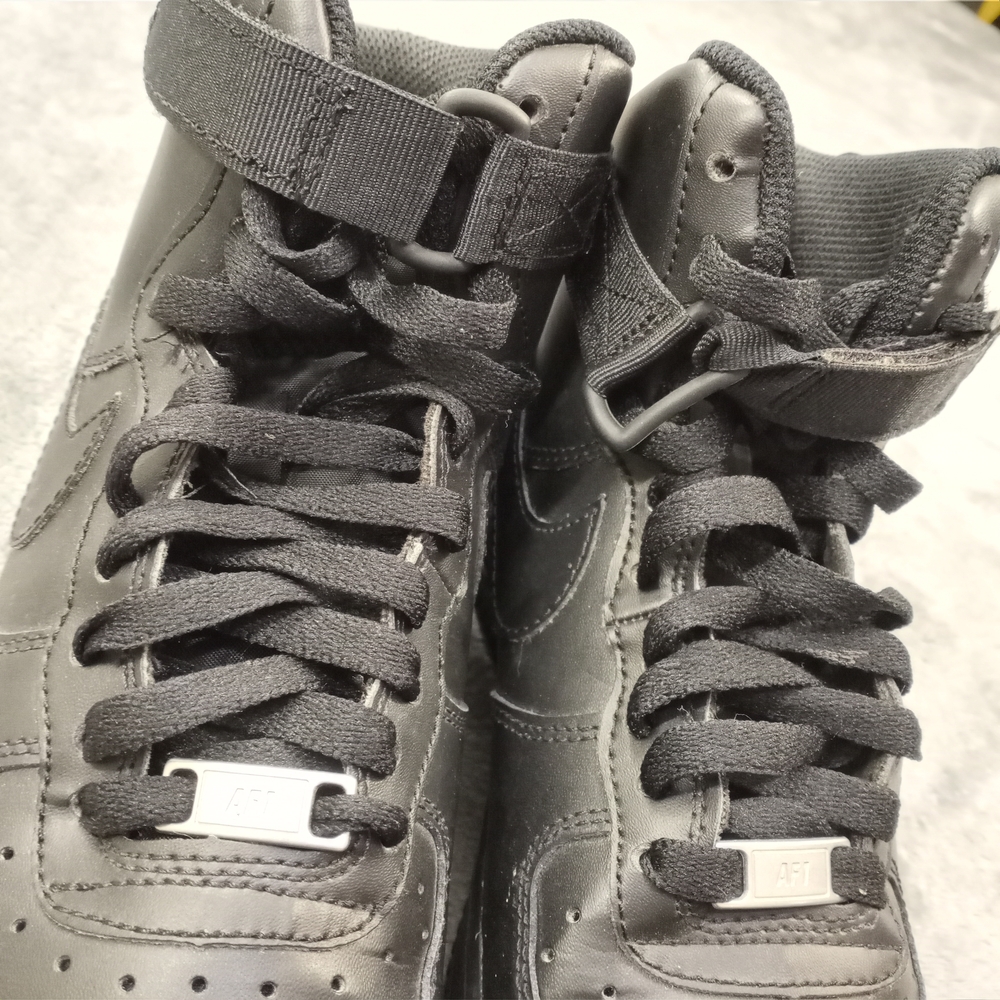 Nie Air Foece 1 Men's Black High-Top Sneakers Size 7y - Picture 6 of 11